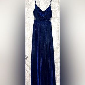 Medium navy blue Windsor prom dress